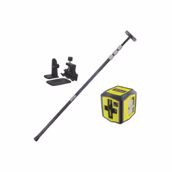 Description générale Ce pack RYOBI comprend un laser croix rouge d'une portée de 10 mètres et d'une précision de 0,5 mm, ains ...