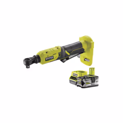 Présentation : Pack RYOBI Clé à cliquet 18V One+ R18RW3-0 - 1 Batterie 5.0Ah - 1 Chargeur rapide RC18120-150 , un pack avec u ...