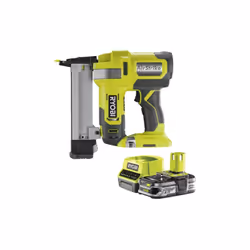 Présentation : Pack RYOBI Agrafeuse à air comprimé 18V One+ R18GS18-0 - 1 Batterie 2.5Ah - 1 Chargeur rapide RC18120-125 , av ...