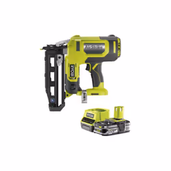 DESCRIPTION GÉNÉRALE DESCRIPTION GÉNÉRALE Pack RYOBI Cloueur de finition à air comprimé 18 V One+ R16GN18-0, avec un cloueur ...