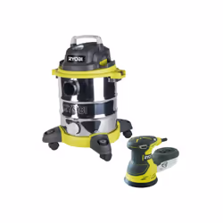 Description générale Le pack RYOBI comprend un aspirateur eau et poussière et une ponceuse excentrique électrique, parfaits p ...