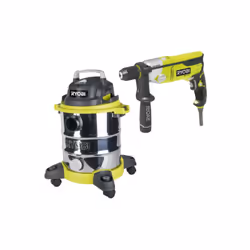 Présentation : Le pack RYOBI contient un a spirateur eau et poussière et une perforateur burineur SDSPLUS idéal pour réaliser ...