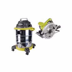 Pack RYOBI Aspirateur eau et poussière 1500W - 30L - RVC-1530IPT-G - Scie circulaire - 1400W - 66mm - RCS1400-G