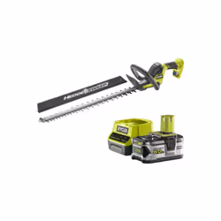 Présentation : Le pack RYOBI Taille-haies Linea 18V One+ INEA 55cm RY18HT55A-0 - 1 Batterie 5.0Ah - 1 Chargeur rapide RC18120 ...