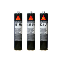 Sika - Lot de 3 colle-mastics hybride flex 521 uv - Blanc - 300ml