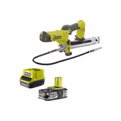 Présentation : Le pack RYOBI pompe à graisse 18V R18GG-0 - 1 batterie 2.5Ah - 1 chargeur rapide - RC18120-125 , contient une  ...