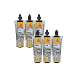 Sika - Lot de 6 résines de scellement chimique rapide Anchorfix-1 Evolution - Gris - 300ml