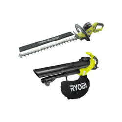 Pack Ryobi taille-haies électrique 600W RHT6160RS - Souffleur aspiro-broyeur électrique 3000W 3en1 RBV3000CESV