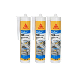 Sika - Lot de 3 mastics silicones anti-moisissure seal 108 Sanitaire - Transparent - 300ml