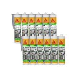 Sika - Lot de 12 mastics acryliques seal 107 Joint et fissure - Gris - 300ml