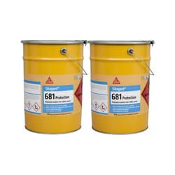 Lot de 2 protections incolores pour sols SIKA Sikagard 681 Protection - 11L