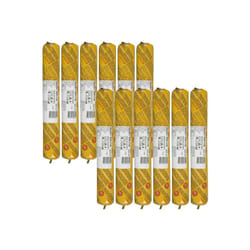 Lot de 12 recharges mastic autonivelant Sika Sika flex pro 3 sl - Gris béton - 600ml