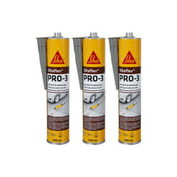 Sika - Lot de 3 mastics autonivelants flex pro 3 - Gris béton - 300ml