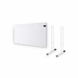Présentation : Ce pack ADAX Radiateur électrique blanc - 1000 W - Pieds pour radiateur P blancs comprend un radiateur qui com ...