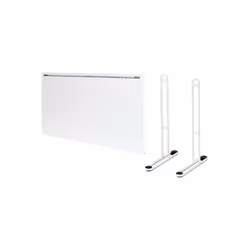 Présentation : Ce pack ADAX Radiateur électrique connecté blanc - 1000 W - Pieds pour radiateur P blancs comprend un radiateu ...