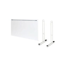 Adax - Pack Radiateur électrique connecté blanc - 1000 w - 809x330x91 mm - Famn h 10 kwtw - Pieds pour radiateur p blancs - 195x290mm
