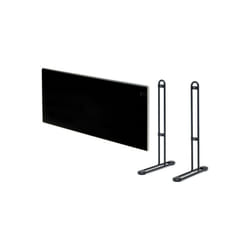 Adax - Pack Radiateur électrique noir - 1000 w - 762x370x90mm - Neo Basic NP10 kdt - Pieds pour radiateur p noirs - 195x290mm