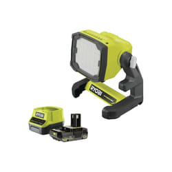 Pack Ryobi Projecteur led - RLFD18-0 - 18V One+ 1800 lumens - 1 batterie 2.0Ah - 1 chargeur rapide RC18120-120