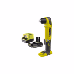 Présentation : Le pack RYOBI est composé d' une perceuse-visseuse d'angle 18V One+ RAD1801M et ses accessoires : une batterie ...