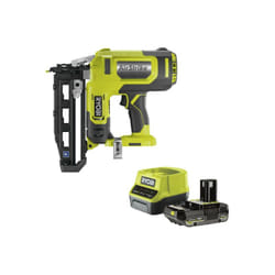 Ryobi - Pack Cloueur de finition à air comprimé R16GN18-0 - 18 v One+ - 1 batterie 2.0Ah - 1 chargeur rapide RC18120-120