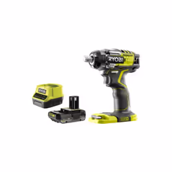 Présentation : Le pack RYOBI contient une boulonneuse RYOBI à chocs Brushless 18V ONEPLUS - 4 modes et ses accessoires : une  ...
