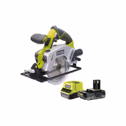Description générale Ce pack RYOBI contient une scie circulaire RYOBI 18V One+ et ses accessoires : une batterie 2.0Ah et un  ...