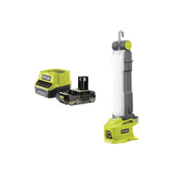Pack RYOBI Lampe LED modulable R18ALF-0 - 18V One+ - 850 lumens - 1 batterie 2.0Ah - 1 chargeur rapide RC18120-120