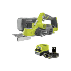Ryobi - Pack Rabot R18PL-0 - 18V One+ - 82mm - 1 batterie 2.0Ah - 1 chargeur rapide RC18120-120