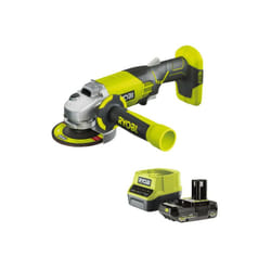 Ryobi - Pack Meuleuse d'angle R18AG-0 - 18 v One+ - 1 batterie 2.0Ah - 1 chargeur rapide RC18120-120