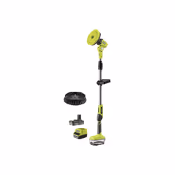 Présentation : Ce pack RYOBI comprend une brosse motorisée télescopique R18TPS-120G - 18V One+ et ses accessoires : sa batter ...