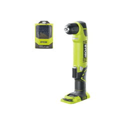 Ryobi - Pack Perceuse-visseuse d'angle RAD1801M - 18V One+ sans batterie ni chargeur - Coffret 46 accessoires mixtes RAK46MIX