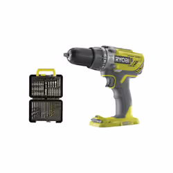 Présentation : Ce pack RYOBI comprend une perceuse à percussion R18PD3-0 - 18V One+ sans batterie ni chargeur parfaite pour l ...