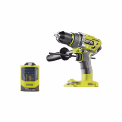 Présentation : Ce pack RYOBI comprend une perceuse-visseuse à percussion R18PD7-0 - Brushless One+ sans batterie ni chargeur ...