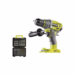 Présentation : Ce pack RYOBI comprend une perceuse-visseuse à percussion R18PD7-0 - Brushless One+ sans batterie ni chargeur  ...