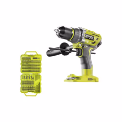 Présentation : Ce pack RYOBI comprend une perceuse-visseuse à percussion R18PD7-0 - Brushless One+ sans batterie ni chargeur ...