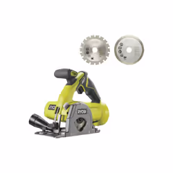 Présentation : Ce pack RYOBI vous sera utile pour vos travaux de coupe sur divers matériaux avec la scie multi matériaux R18M ...