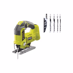 Présentation : Ce pack RYOBI comprend une scie sauteuse pendulaire R18JS-0 - 18 V One+ - Sans batterie ni chargeur avec une c ...