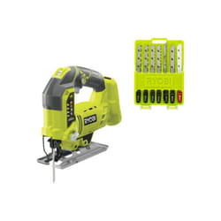 Ryobi - Pack Scie sauteuse pendulaire R18JS-0 - 18 v One+ - Sans batterie ni chargeur - Coffret de 10 lames spéciales scie sauteuse RAK10JSBWM