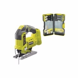 Présentation : Ce pack RYOBI comprend une scie sauteuse pendulaire R18JS-0 - 18 V One+ - Sans batterie ni chargeur avec une c ...