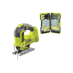 Ryobi - Pack Scie sauteuse pendulaire R18JS-0 - 18 v One+ sans batterie ni chargeur - Coffret de20 lames panachées bois et métal 75-100mm RAK20JB