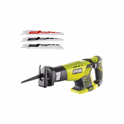 Description générale Ce pack RYOBI comprend une scie sabre RRS1801M - 18V One+ sans batterie ni chargeur, dotée d'un interrup ...