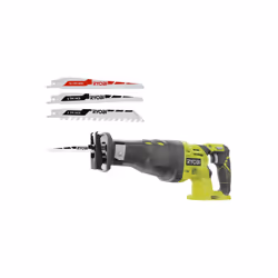 Présentation : Ce pack RYOBI comprend une scie sabre R18RS-0 - 18V One+ - sans batterie ni chargeur idéal pour réaliser des t ...