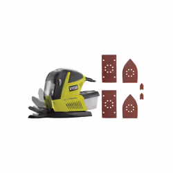 Présentation : Ce pack RYOBI est composé d'une ponceuse multifonctions et de ses accessoires : 60 abrasifs auto-agrippants. L ...