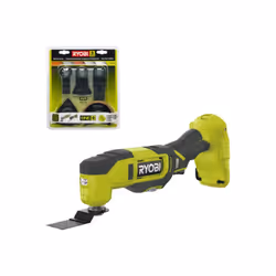 Présentation : Ce pack RYOBI comprend un multitool RMT18-0 - 18V One+ - 11 accessoires - Sans batterie ni chargeur , l'outil  ...