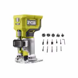 Présentation : Ce pack RYOBI comprend une affleureuse à bois - RTR18-0 - 18V One+ - Sans batterie ni chargeur idéale pour les ...