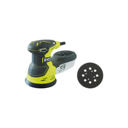 Pack Ryobi Ponceuse excentrique électrique ROS300A - 300W - sac de transport - Plateau de ponçage - 125 mm - ROSP1A