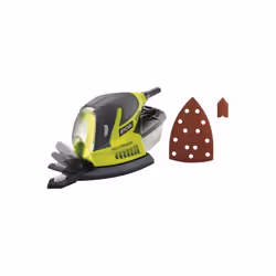 Présentation : Ce pack RYOBI est composé d'une ponceuse triangulaire 100W - RPS100-GA20 et de ses accessoires : 40 abrasifs - ...