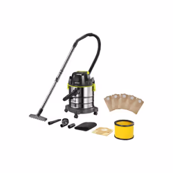 Présentation : Ce pack RYOBI et son aspirateur eau et poussière R18WDV-0 - 18V One Plus - sans batterie ni chargeur est idéal ...