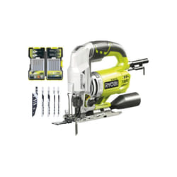 Ryobi - Pack Scie sauteuse pendulaire RJS850KA5 - 600W - 85mm - lot de 5 lames - coffret de 20 lames - bois - métal - 75-100mm - RAK20JB