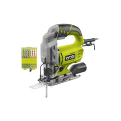 Ryobi - Pack Scie sauteuse électrique RJS750-G - 500W - 75mm - bois - coffret de 10 lames - bois - plastique - bimétal - 102mm - RAK10JSB